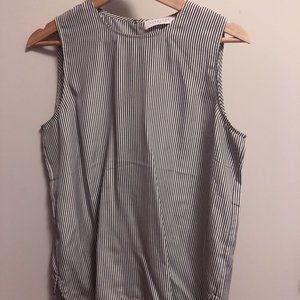 Size 6 Striped Silk Everlane Tank Shell Blouse Top